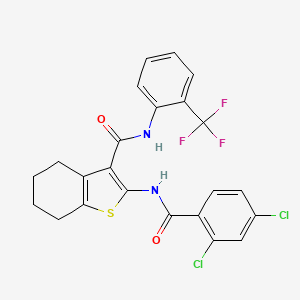 2-[(2,4-dichlorobenzoyl)amino]-N-[2-(trifluoromethyl)phenyl]-4,5,6,7-tetrahydro-1-benzothiophene-3-carboxamide