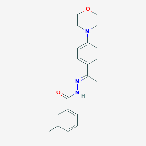 3-methyl-N'-{1-[4-(4-morpholinyl)phenyl]ethylidene}benzohydrazide