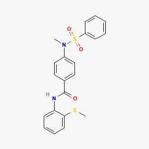 4-[methyl(phenylsulfonyl)amino]-N-[2-(methylthio)phenyl]benzamide