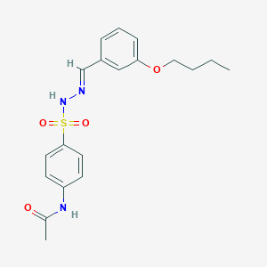N-(4-{[2-(3-butoxybenzylidene)hydrazino]sulfonyl}phenyl)acetamide