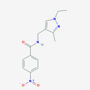 N-[(1-ethyl-3-methyl-1H-pyrazol-4-yl)methyl]-4-nitrobenzamide