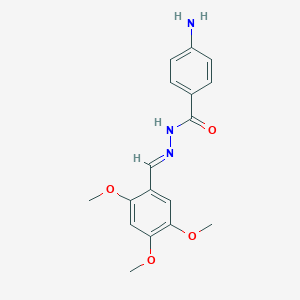 4-amino-N'-(2,4,5-trimethoxybenzylidene)benzohydrazide