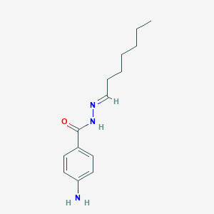 4-amino-N'-heptylidenebenzohydrazide