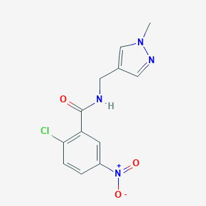2-chloro-5-nitro-N-[(1-methyl-1H-pyrazol-4-yl)methyl]benzamide
