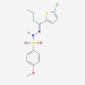 N'-[1-(5-chloro-2-thienyl)butylidene]-4-methoxybenzenesulfonohydrazide