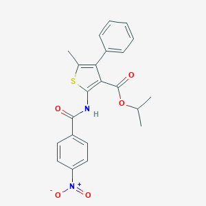 Isopropyl 2-({4-nitrobenzoyl}amino)-5-methyl-4-phenyl-3-thiophenecarboxylate