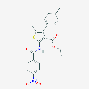 Ethyl 2-({4-nitrobenzoyl}amino)-5-methyl-4-(4-methylphenyl)-3-thiophenecarboxylate