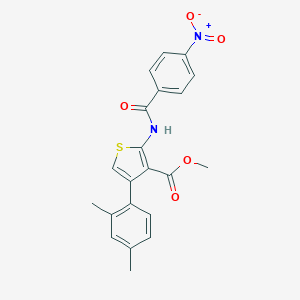 Methyl 4-(2,4-dimethylphenyl)-2-({4-nitrobenzoyl}amino)-3-thiophenecarboxylate