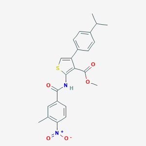 Methyl 2-({4-nitro-3-methylbenzoyl}amino)-4-(4-isopropylphenyl)-3-thiophenecarboxylate