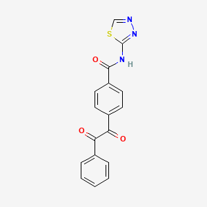 4-[oxo(phenyl)acetyl]-N-1,3,4-thiadiazol-2-ylbenzamide