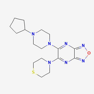 5-(4-cyclopentyl-1-piperazinyl)-6-(4-thiomorpholinyl)[1,2,5]oxadiazolo[3,4-b]pyrazine