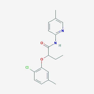 2-(2-chloro-5-methylphenoxy)-N-(5-methylpyridin-2-yl)butanamide