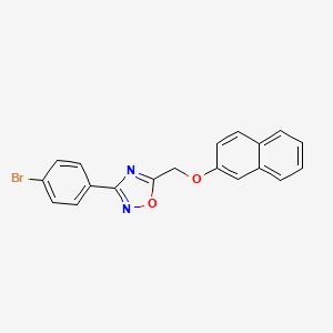 3-(4-Bromophenyl)-5-(naphthalen-2-yloxymethyl)-1,2,4-oxadiazole