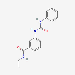 molecular formula C16H17N3O2 B4545884 3-[(anilinocarbonyl)amino]-N-ethylbenzamide 