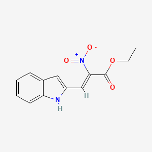 ethyl (Z)-3-(1H-indol-2-yl)-2-nitroprop-2-enoate