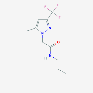 N-butyl-2-[5-methyl-3-(trifluoromethyl)pyrazol-1-yl]acetamide