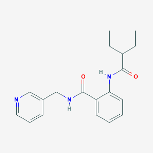 molecular formula C19H23N3O2 B4545894 2-[(2-ethylbutanoyl)amino]-N-(3-pyridinylmethyl)benzamide 