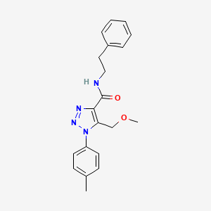 5-(methoxymethyl)-1-(4-methylphenyl)-N-(2-phenylethyl)-1H-1,2,3-triazole-4-carboxamide