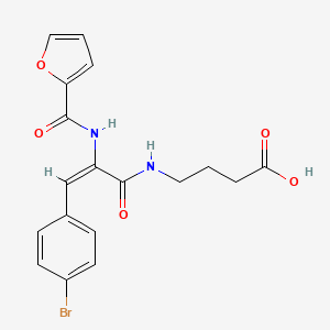 4-{[3-(4-bromophenyl)-2-(2-furoylamino)acryloyl]amino}butanoic acid