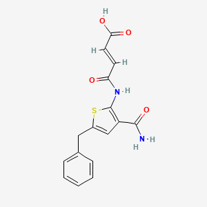 4-{[3-(aminocarbonyl)-5-benzyl-2-thienyl]amino}-4-oxo-2-butenoic acid