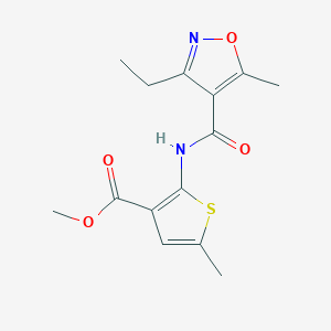 methyl 2-{[(3-ethyl-5-methyl-4-isoxazolyl)carbonyl]amino}-5-methyl-3-thiophenecarboxylate