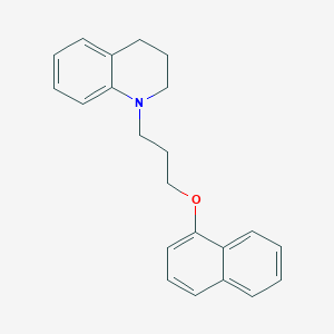 molecular formula C22H23NO B4546017 1-(3-naphthalen-1-yloxypropyl)-3,4-dihydro-2H-quinoline 