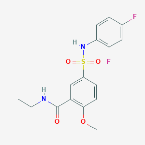 5-{[(2,4-difluorophenyl)amino]sulfonyl}-N-ethyl-2-methoxybenzamide