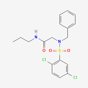 2-[benzyl-(2,5-dichlorophenyl)sulfonylamino]-N-propylacetamide