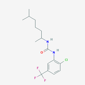 N-[2-chloro-5-(trifluoromethyl)phenyl]-N'-(1,5-dimethylhexyl)urea