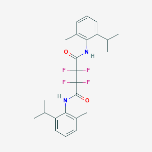molecular formula C24H28F4N2O2 B454613 2,2,3,3-tetrafluoro-N~1~,N~4~-bis(2-isopropyl-6-methylphenyl)succinamide 