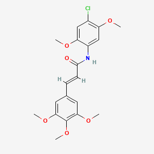 (E)-N-(4-CHLORO-2,5-DIMETHOXYPHENYL)-3-(3,4,5-TRIMETHOXYPHENYL)-2-PROPENAMIDE