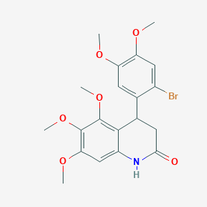 4-(2-bromo-4,5-dimethoxyphenyl)-5,6,7-trimethoxy-3,4-dihydroquinolin-2(1H)-one