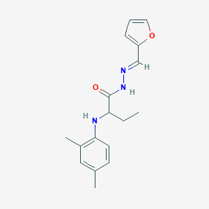 2-[(2,4-dimethylphenyl)amino]-N'-[(E)-furan-2-ylmethylidene]butanehydrazide