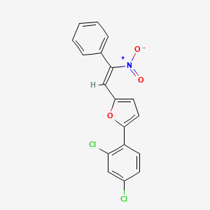 molecular formula C18H11Cl2NO3 B4546170 2-(2,4-dichlorophenyl)-5-(2-nitro-2-phenylvinyl)furan 