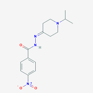 4-nitro-N'-(1-isopropyl-4-piperidinylidene)benzohydrazide