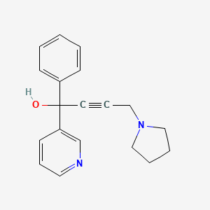 alpha-Phenyl-alpha-(3-(1-pyrrolidinyl)-1-propynyl)-3-pyridinemethanol