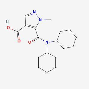 5-[(dicyclohexylamino)carbonyl]-1-methyl-1H-pyrazole-4-carboxylic acid