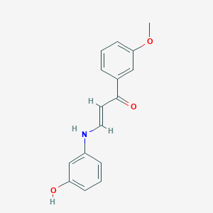 molecular formula C16H15NO3 B4546283 (2E)-3-[(3-hydroxyphenyl)amino]-1-(3-methoxyphenyl)prop-2-en-1-one 