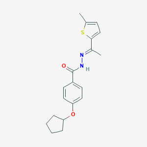 4-(cyclopentyloxy)-N'-[1-(5-methyl-2-thienyl)ethylidene]benzohydrazide
