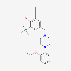 2,6-Ditert-butyl-4-[[4-(2-ethoxyphenyl)piperazin-1-yl]methyl]phenol