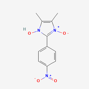 1-hydroxy-4,5-dimethyl-2-(4-nitrophenyl)-1H-imidazol-3-ium-3-olate