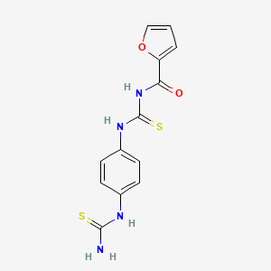 N-{[4-(carbamothioylamino)phenyl]carbamothioyl}furan-2-carboxamide