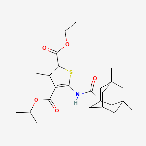 2-ethyl 4-isopropyl 5-{[(3,5-dimethyl-1-adamantyl)carbonyl]amino}-3-methyl-2,4-thiophenedicarboxylate