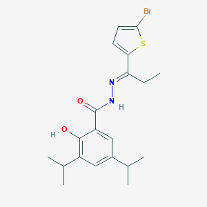 N'-[1-(5-bromo-2-thienyl)propylidene]-2-hydroxy-3,5-diisopropylbenzohydrazide