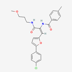 N-(2-[5-(4-chlorophenyl)-2-furyl]-1-{[(3-methoxypropyl)amino]carbonyl}vinyl)-4-methylbenzamide