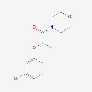 molecular formula C13H16BrNO3 B4546341 2-(3-BROMOPHENOXY)-1-MORPHOLINO-1-PROPANONE 