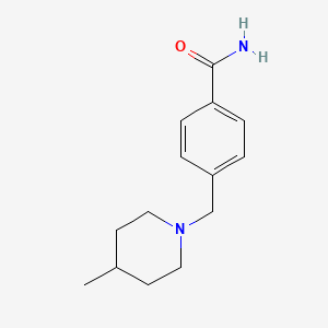 molecular formula C14H20N2O B4546350 4-[(4-methyl-1-piperidinyl)methyl]benzamide 