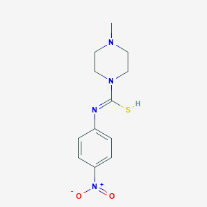 molecular formula C12H16N4O2S B454636 4-methyl-N-(4-nitrophenyl)piperazine-1-carbothioamide CAS No. 78721-53-6