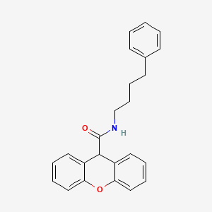 N-(4-phenylbutyl)-9H-xanthene-9-carboxamide