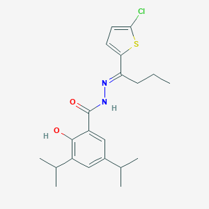N'-[1-(5-chloro-2-thienyl)butylidene]-2-hydroxy-3,5-diisopropylbenzohydrazide